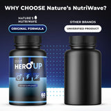 Nature’s NutriWave HeroUP envase en escena lifestyle transmitiendo bienestar diario