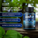 Nature’s NutriWave HeroUP etiqueta completa con ingredientes y sello GMP