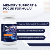 Detalle de cápsula Memory Lift de Nature’s NutriWave mostrando textura y tamaño fácil de tragar