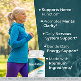 Nature’s NutriWave NerveCalm comparación en mano para apreciar la escala