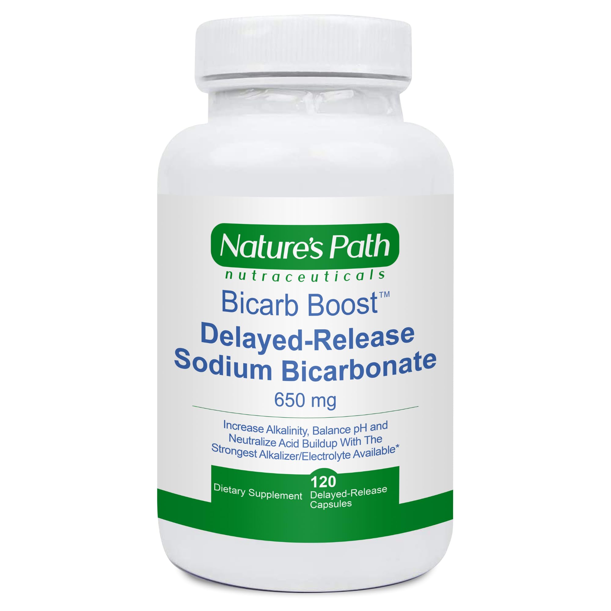 NATURE'S PATH NUTRACEUTICALS frente del empaque mostrando 120 cápsulas y conveniencia