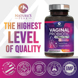 Nature's Peak detalle de la etiqueta con las 10 cepas probióticas listadas