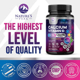 Nature's Peak etiqueta nutricional, información clara y dosificación segura