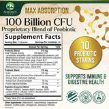 Nature's Peak etiqueta con lista de 16 cepas para diversidad microbiana