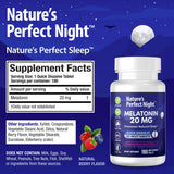 Nature's Perfect Night comparación de tabletas con moneda para visualizar tamaño y dosis