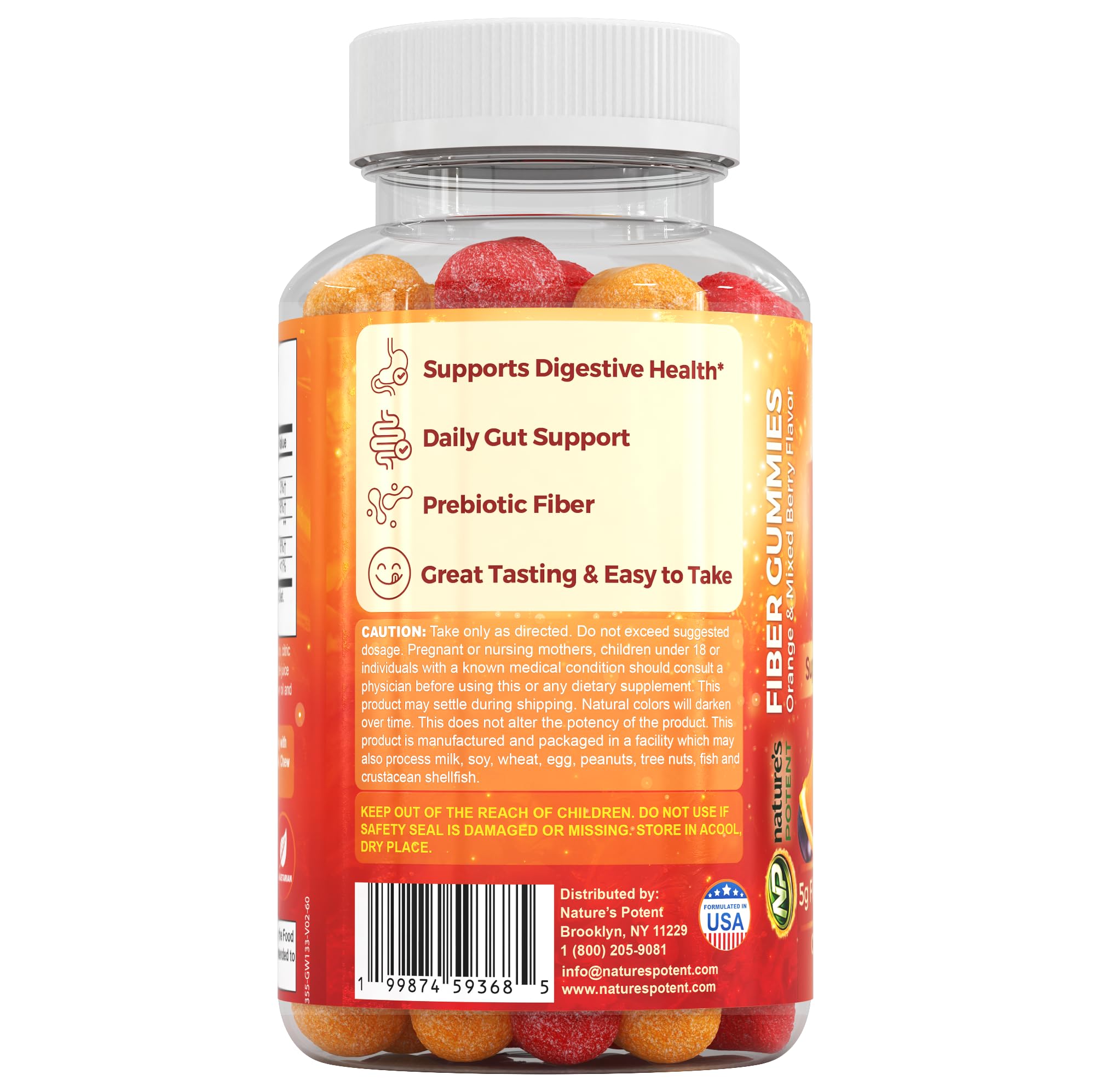 Nature's Potent íconos vegano y sin gluten que transmiten confianza
