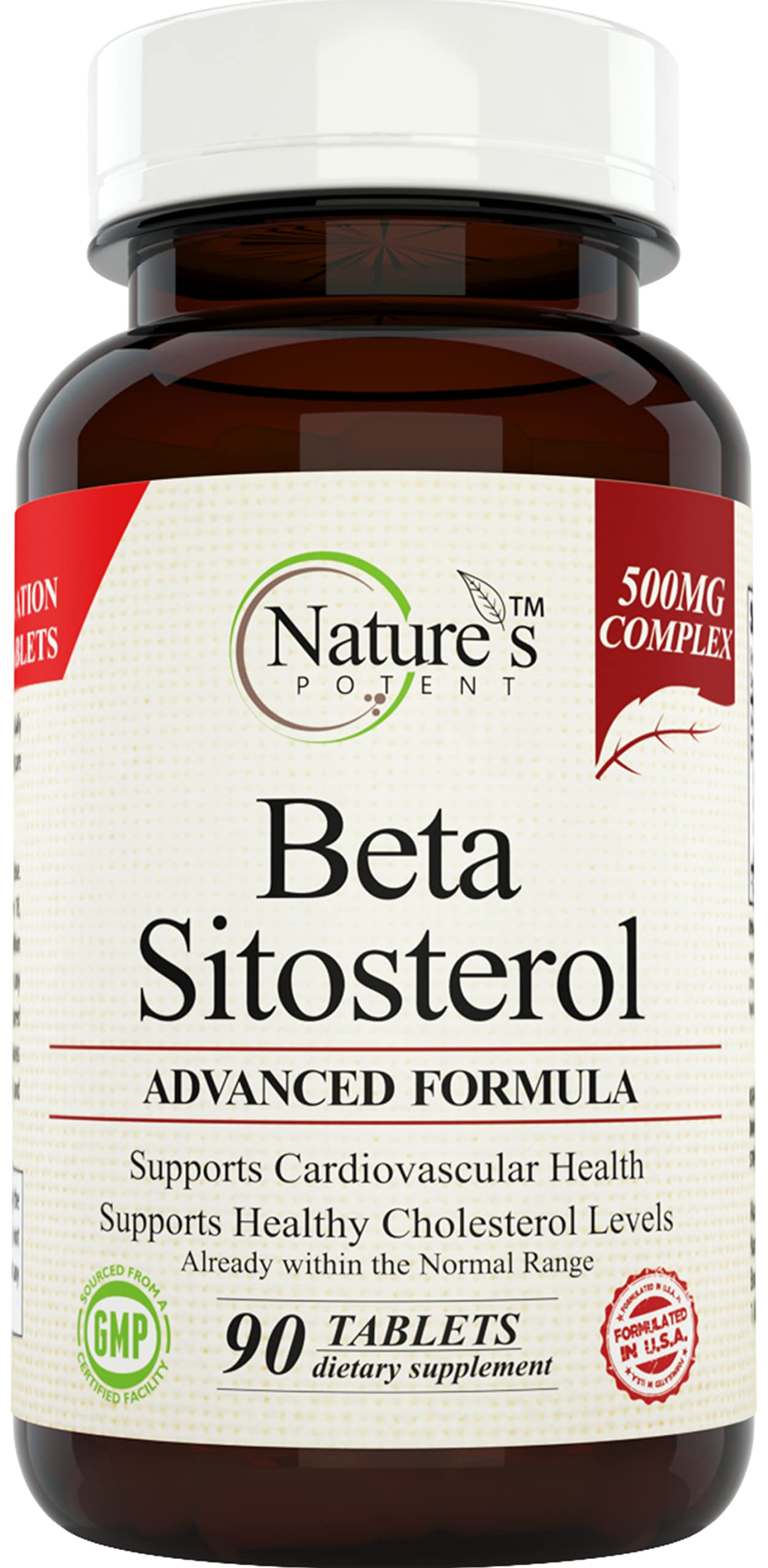 Nature's Potent frasco frontal con cápsulas, uso fácil y confianza