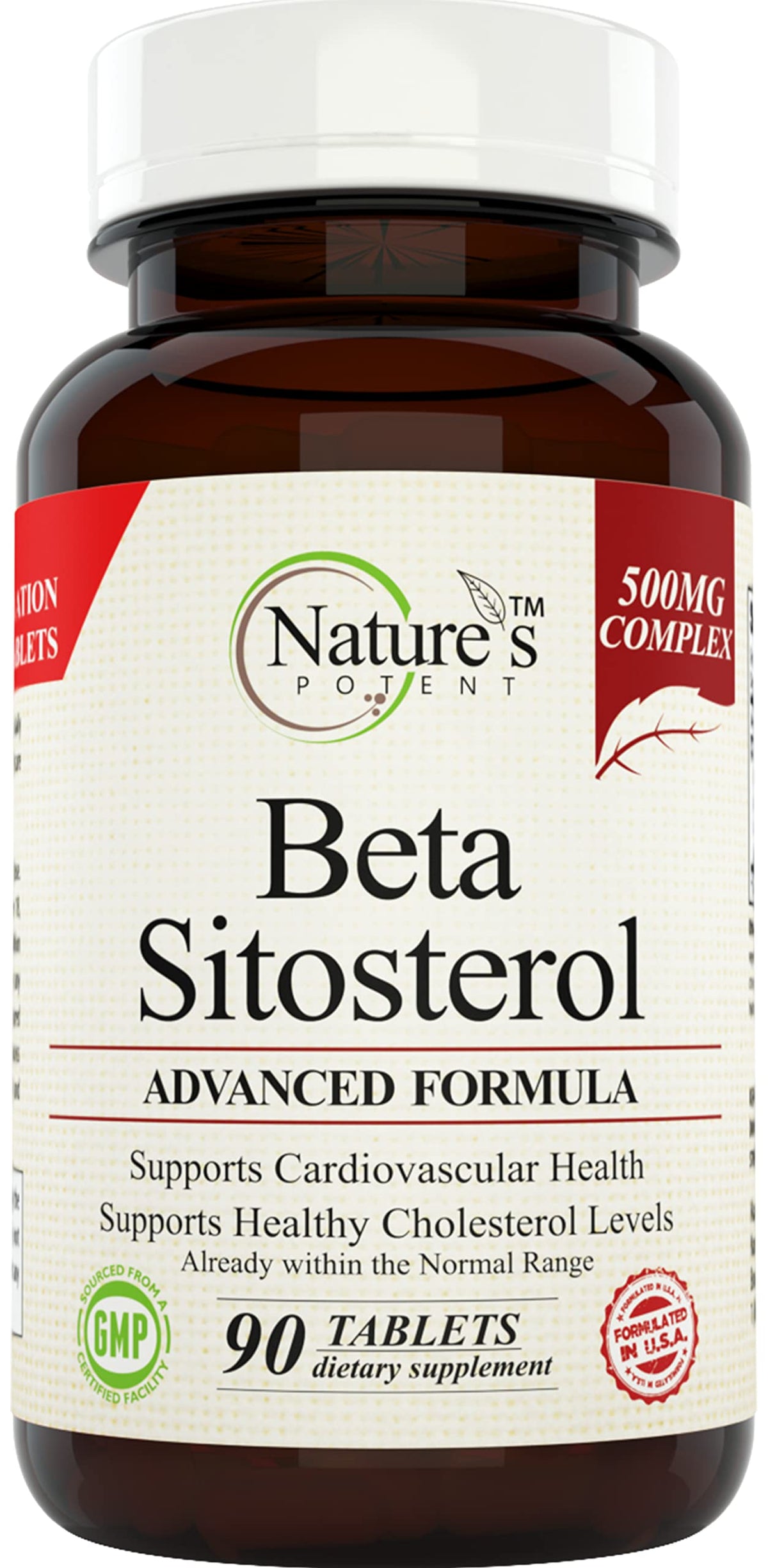 Nature's Potent frasco frontal con cápsulas, uso fácil y confianza