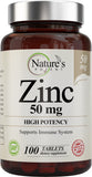 Nature's Potent botella frontal mostrando 100 tabletas y beneficio de apoyo inmune