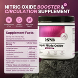 Nature's Pure Blend bote abierto con cucharita para medir dosis y uso sencillo