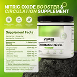 Nature's Pure Blend etiqueta con información de L‑Arginina y L‑Citrulina y claridad
