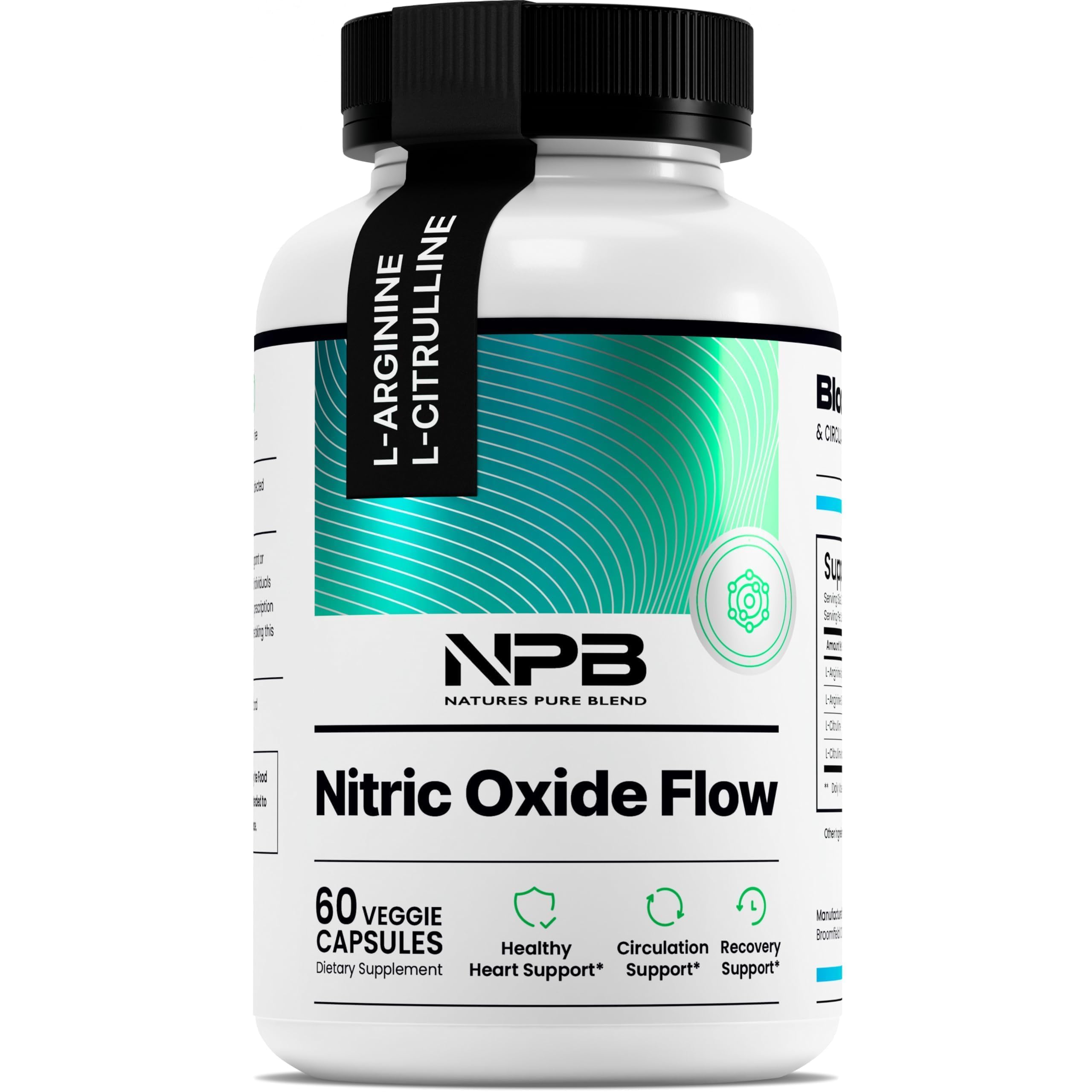 Nature's Pure Blend frente del envase mostrando fórmula y beneficios