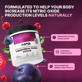 Nature's Pure Blend polvo textura en primer plano para disolución rápida y mezcla fácil