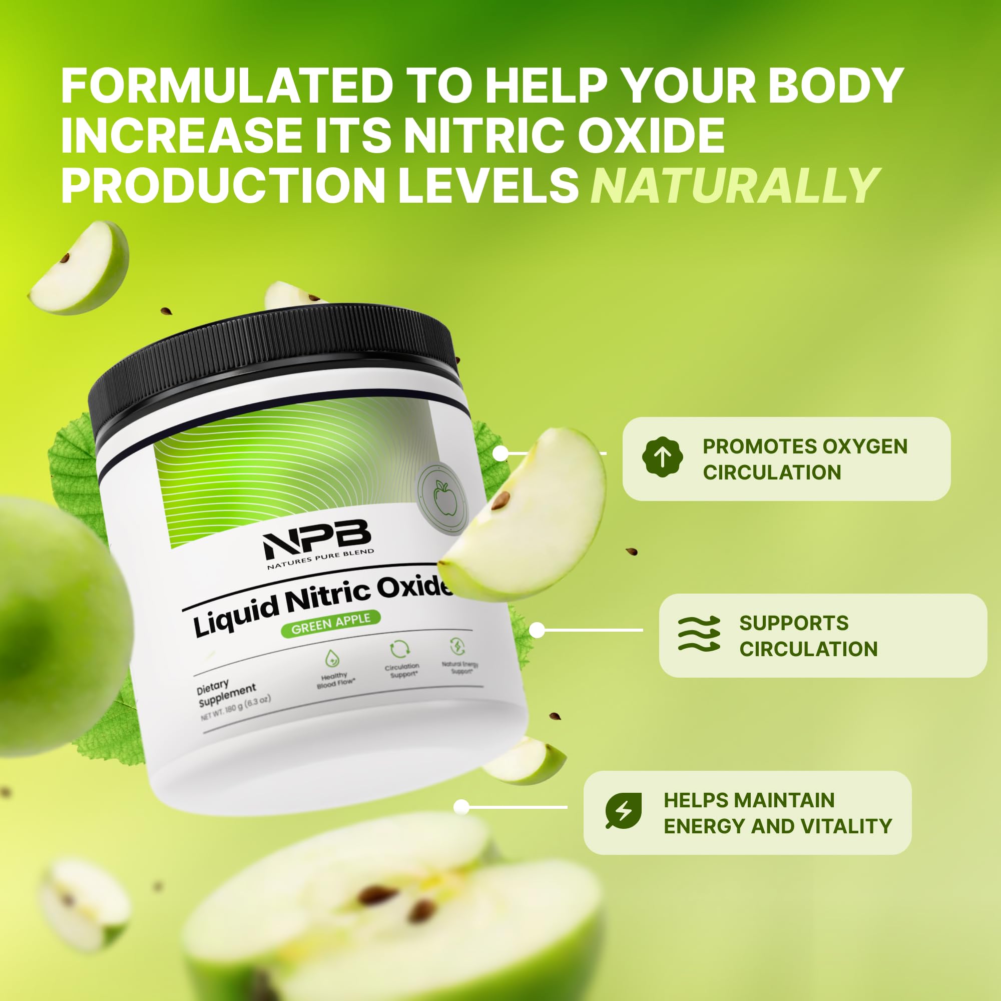 Nature's Pure Blend primer plano del polvo para mostrar textura y fácil disolución