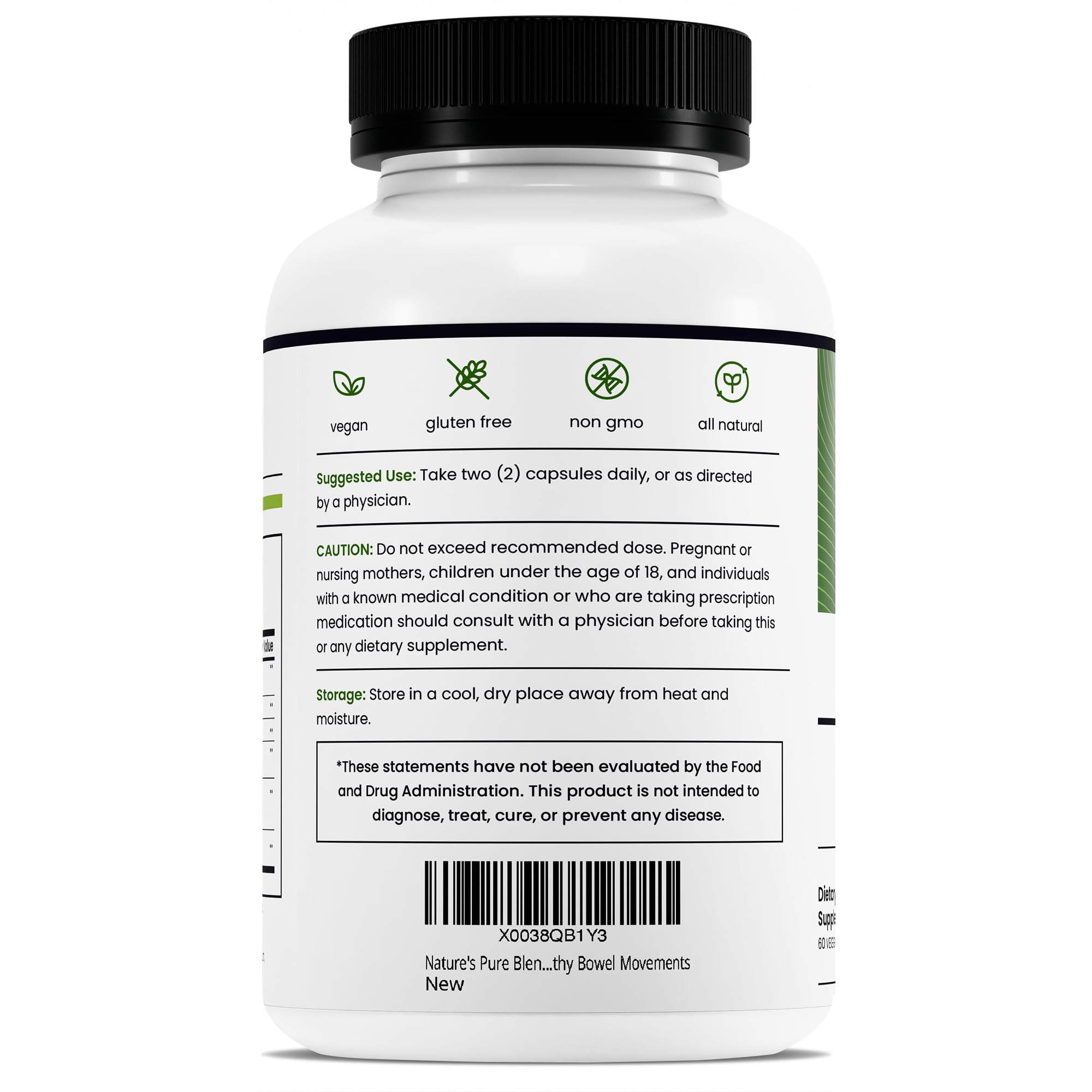 Nature's Pure Blend empaque ecoamigable que destaca la transparencia