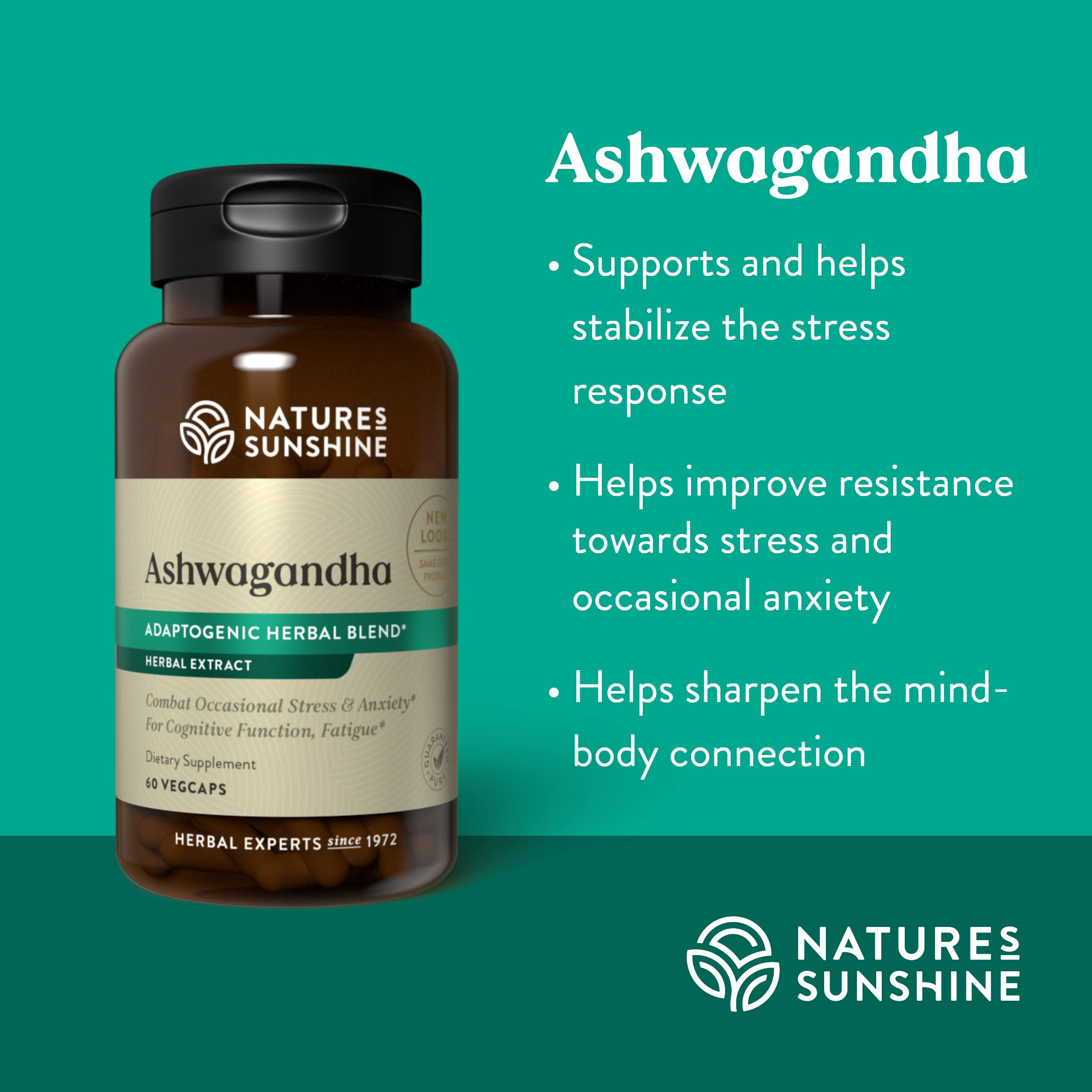 Nature's Sunshine etiqueta nutricional clara y beneficios visibles