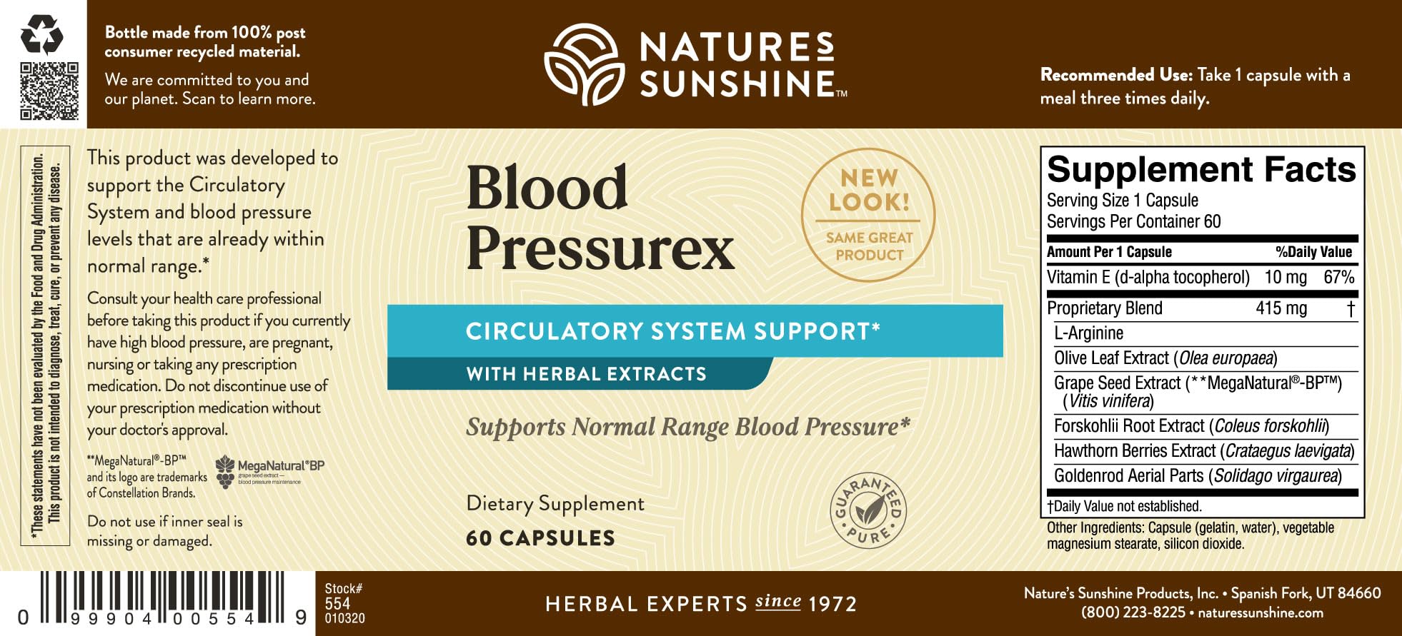 Escena de estilo de vida saludable con Blood Pressurex y alimentos frescos para apoyo cardiovascular Nature's Sunshine