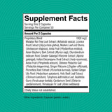 Nature's Sunshine selección de ingredientes secos que ilustra origen vegetal
