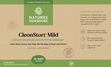 Nature's Sunshine comparación de tamaño con mano para apreciar porción y practicidad