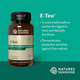 Nature's Sunshine polvo de mezcla Essiac destacando origen herbal