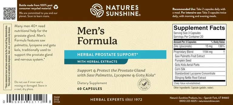 Hombre adulto en actividad cotidiana con Nature's Sunshine apoyando su rutina