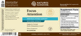 Nature's Sunshine Focus Attention en escritorio ilustrando apoyo mental diario