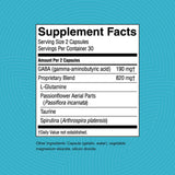 Nature's Sunshine ingredientes orgánicos pasiflora taurina espirulina presentados juntos, apoyo natural