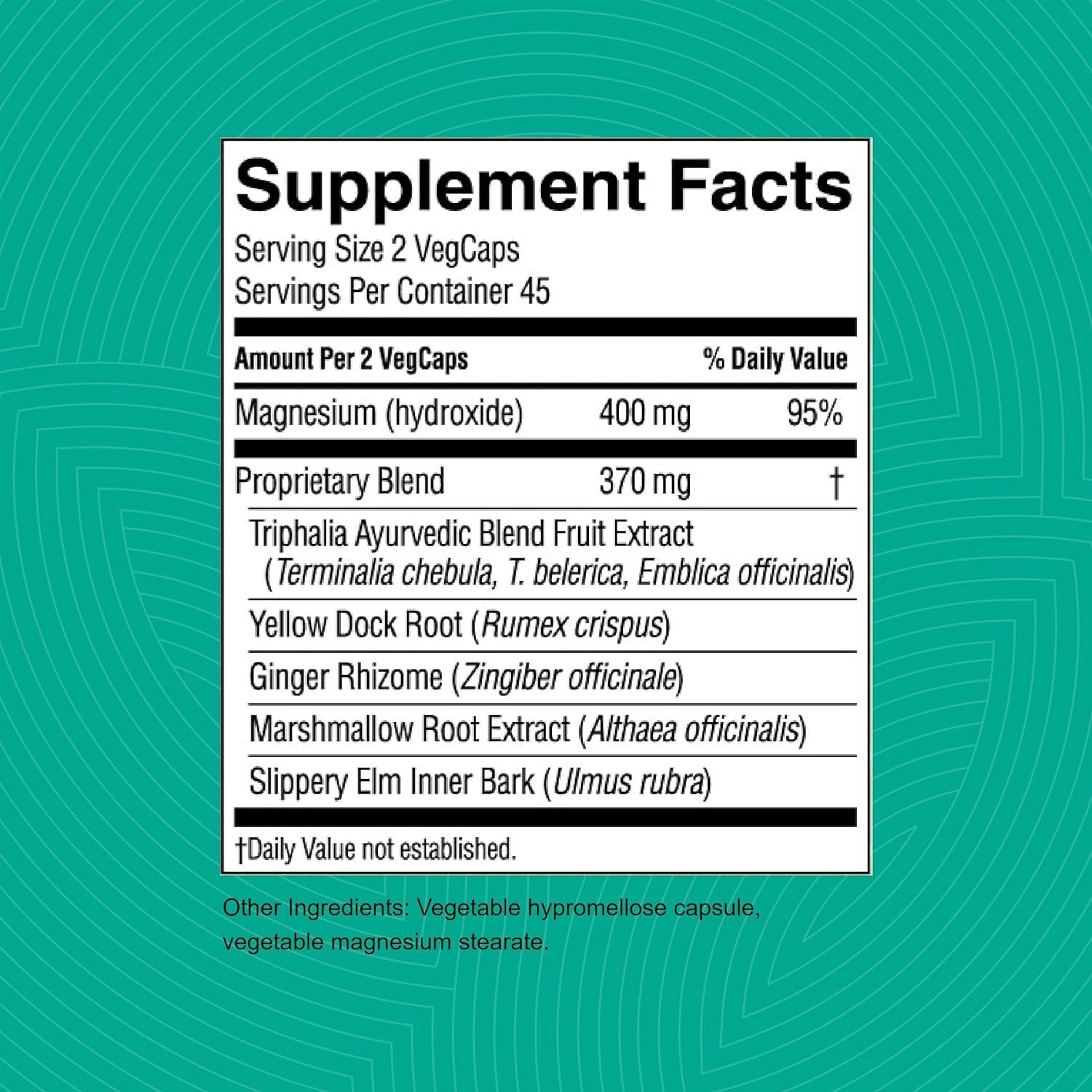 Nature's Sunshine etiqueta Gentle Move con lista de ingredientes y beneficios