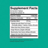 Nature's Sunshine etiqueta Gentle Move con lista de ingredientes y beneficios