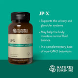 Nature's Sunshine JP-X cápsulas en primer plano resaltando textura y facilidad de ingestión