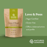 Nature's Sunshine ingredientes secos combinados mostrando calidad vegetal