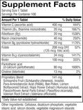 Nature's Sunshine etiqueta Nutri-Calm con lista de ingredientes y beneficios claros