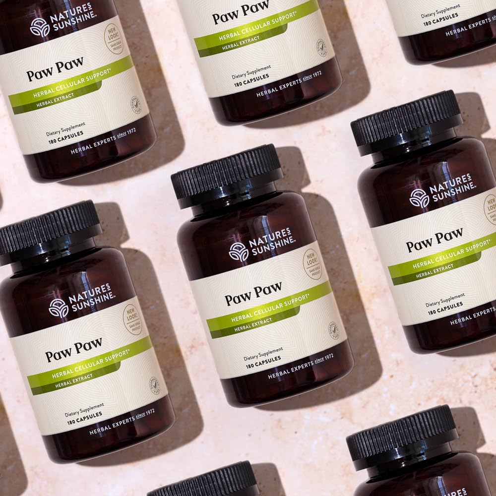 Nature's Sunshine etiqueta Paw Paw Cell-Reg, información y trazabilidad