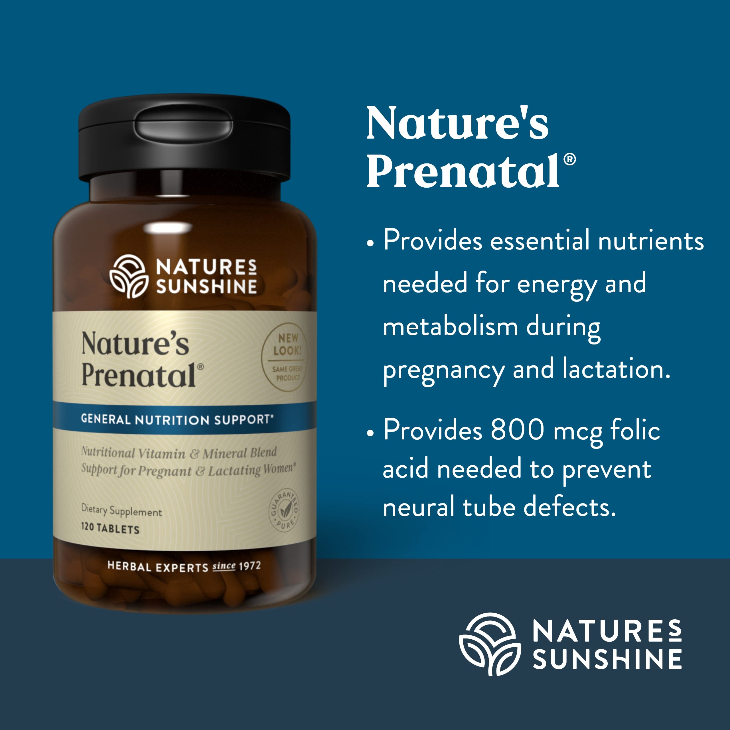 Nature's Sunshine etiqueta con ingredientes y dosificación clara para comparar