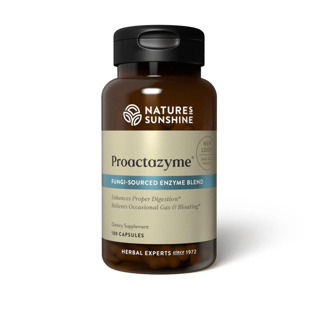 Nature's Sunshine frente del empaque con beneficio digestivo visible