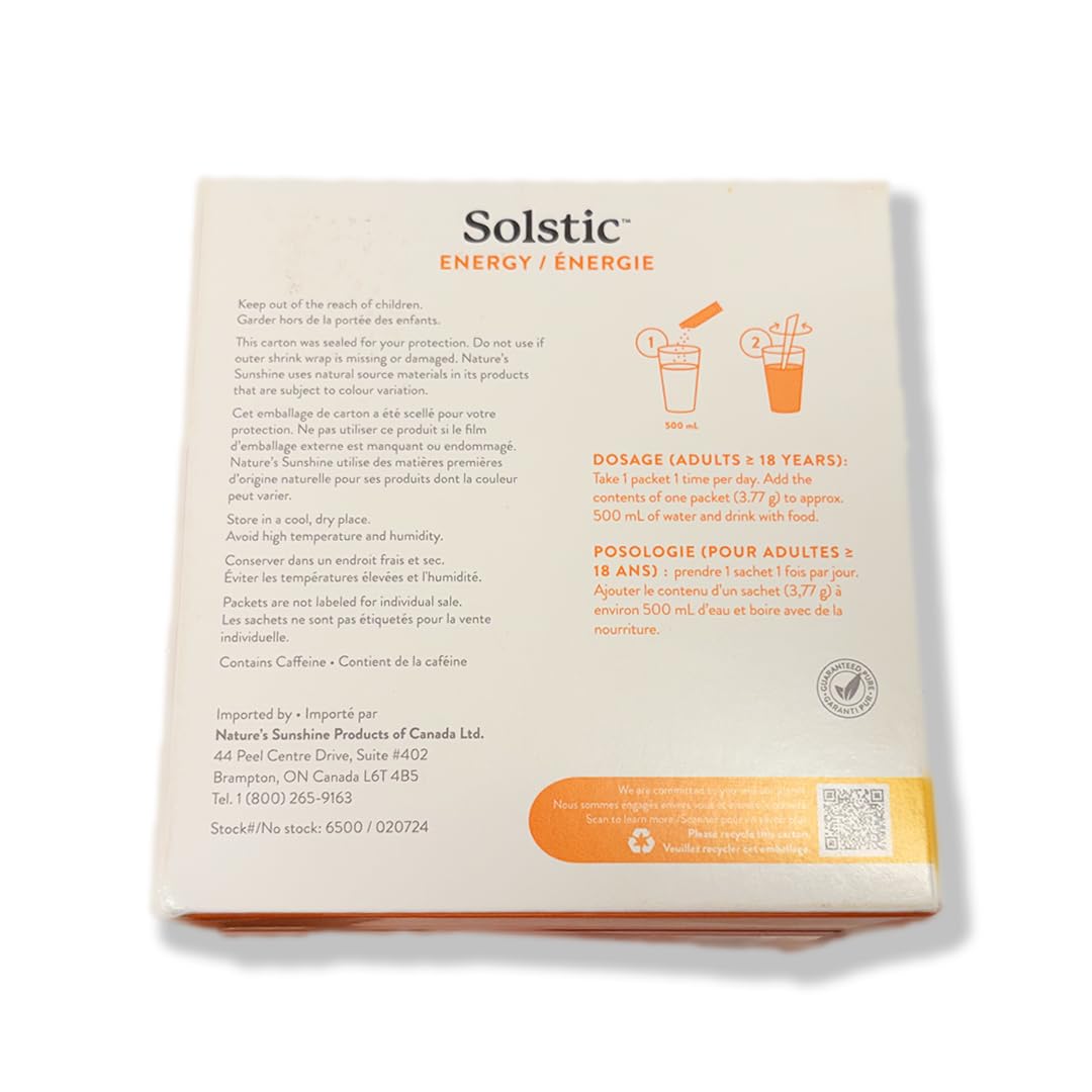 Nature's Sunshine solstic bebida preparada en vaso fresca y refrescante