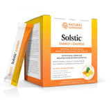 Nature's Sunshine solstic frontal mostrando paquete y beneficios portátiles
