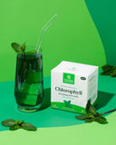 Nature's Sunshine bebida preparada en vaso con menta, refresco rápido