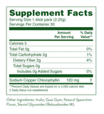 Nature's Sunshine sobre abierto mostrando contenido listo para mezclar