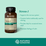 Nature's Sunshine etiqueta en primer plano con información y certificado NSF