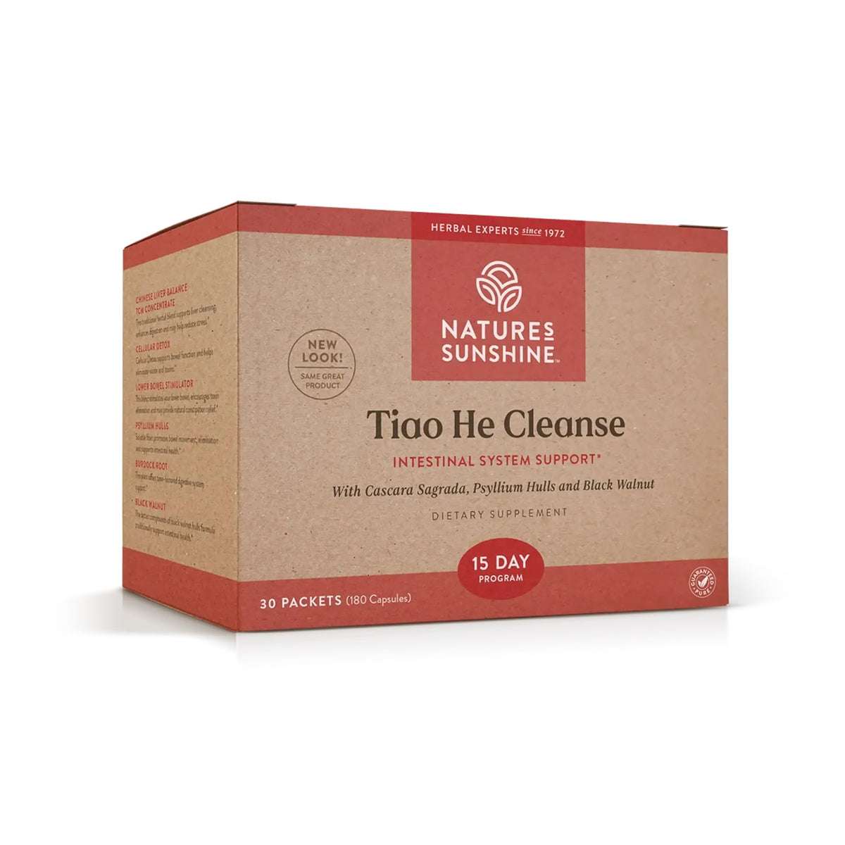 Nature's Sunshine envase frontal mostrando la marca y beneficio digestivo