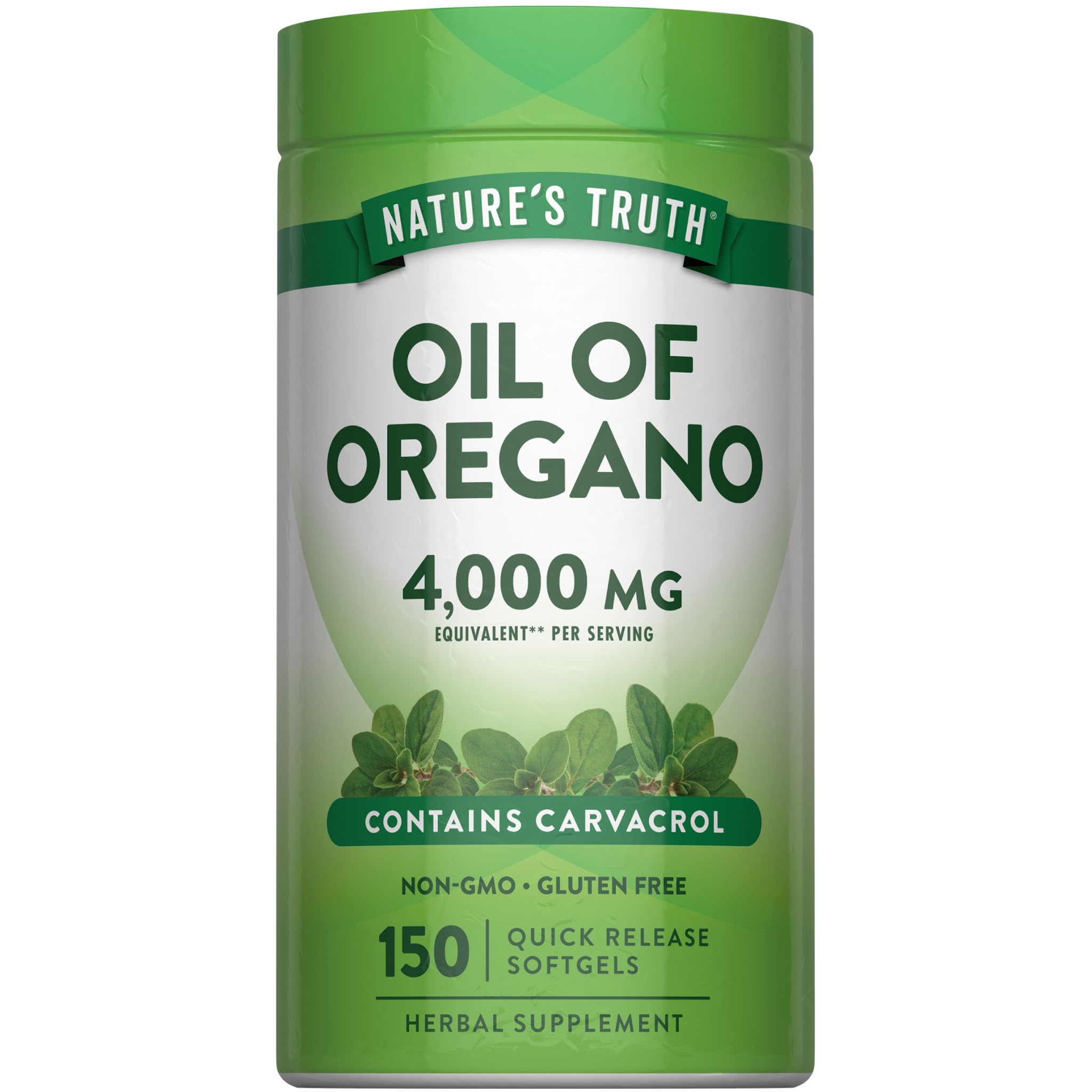 Nature's Truth frasco frontal mostrando 150 cápsulas para uso diario