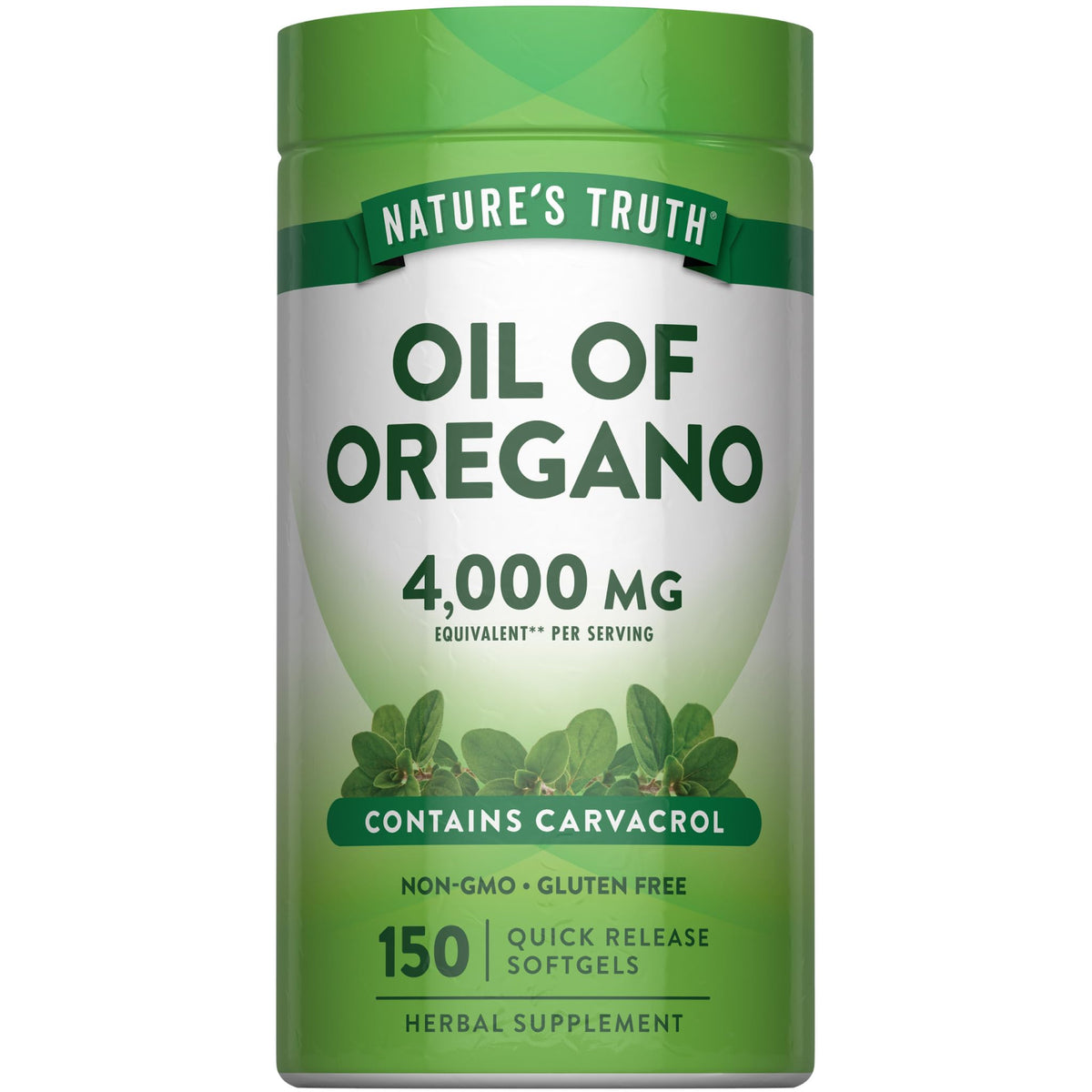 Nature's Truth frasco frontal mostrando 150 cápsulas para uso diario