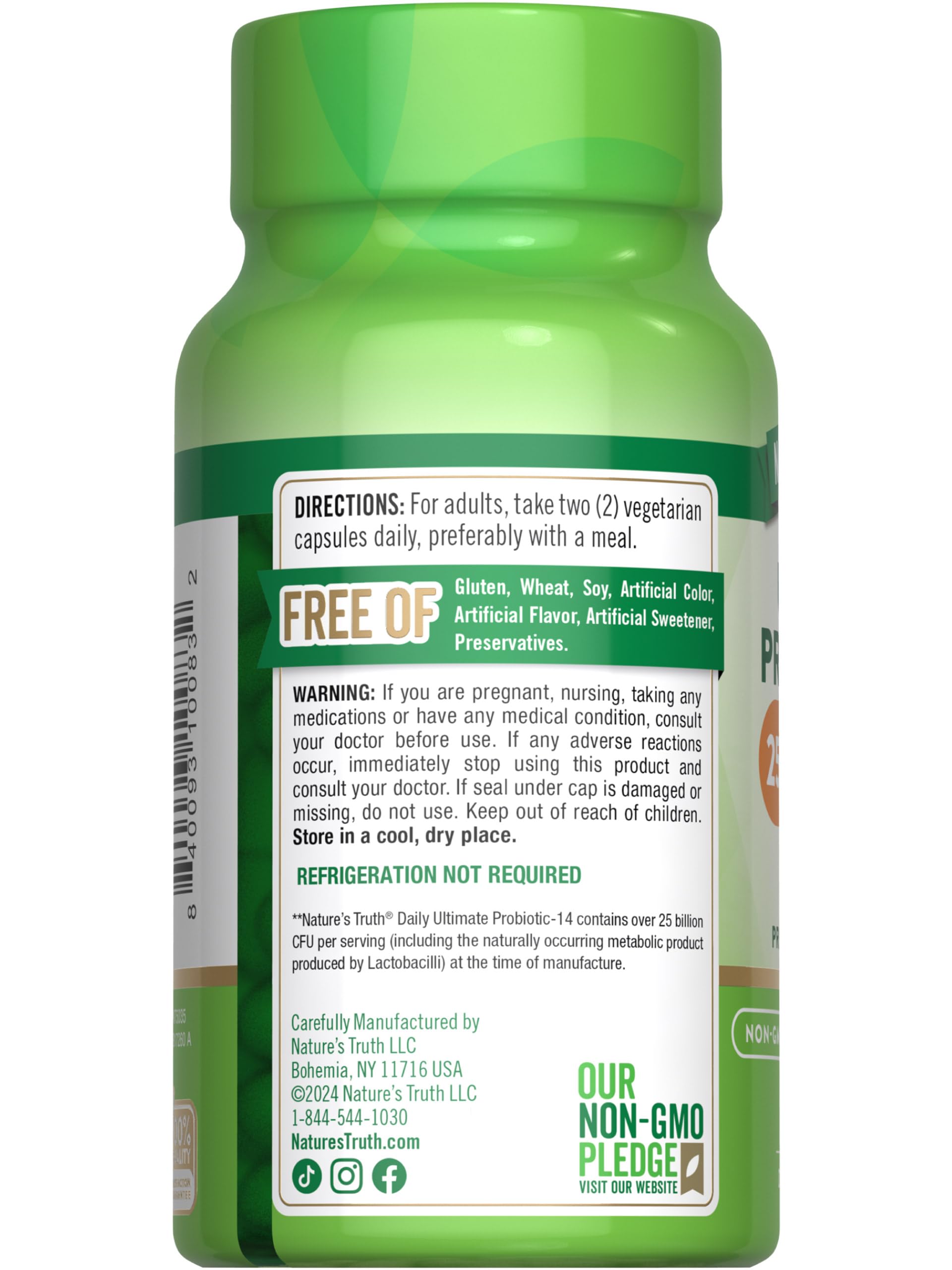 Nature's Truth producto en ambiente saludable indicando confianza y rutina
