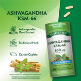 Nature's Truth etiqueta de ingredientes legible y lista de exclusiones