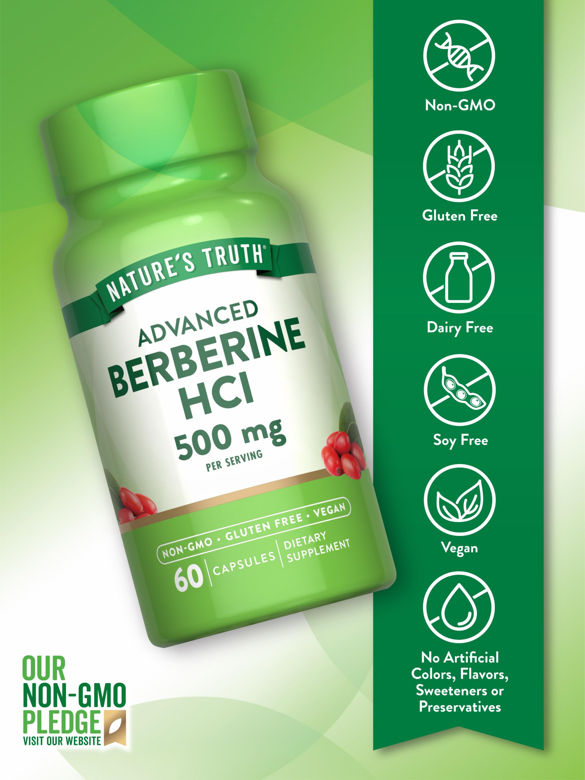Nature's Truth cápsulas veganas en primer plano mostrando textura y tamaño