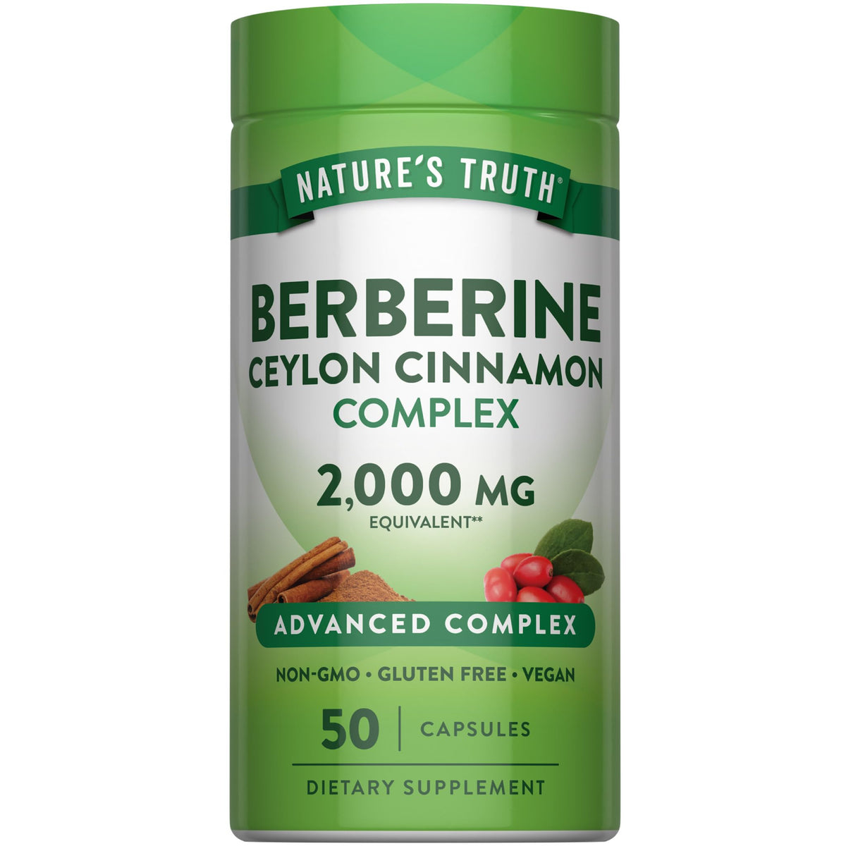 Nature's Truth envase frontal mostrando marca y beneficios clave