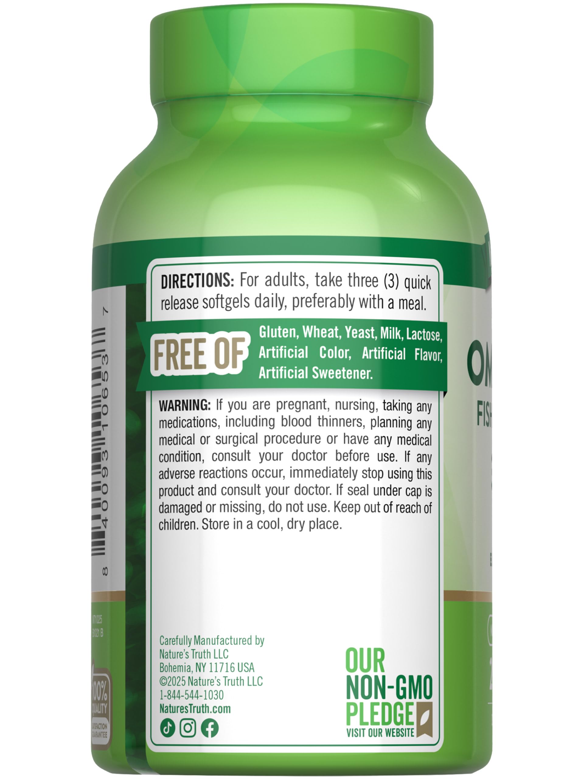 Nature's Truth producto en cocina saludable para uso diario práctico