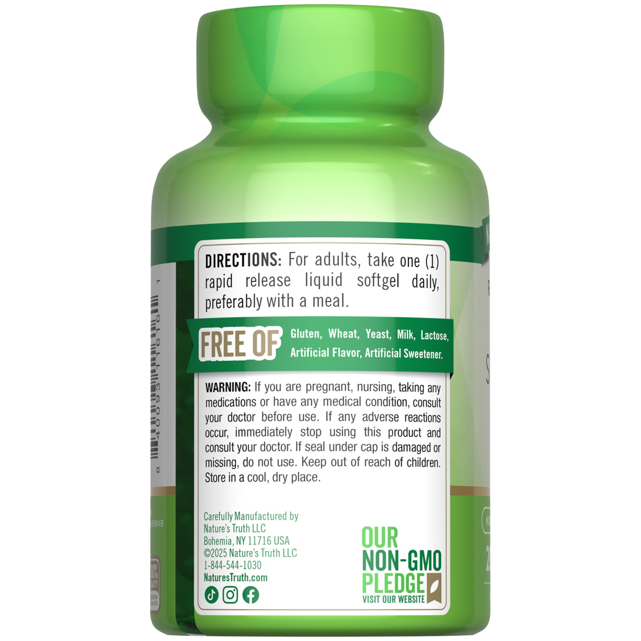 Nature's Truth producto junto a desayuno para mostrar integración en rutina