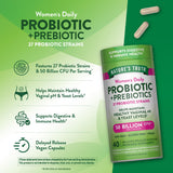 Nature's Truth etiqueta con lista de 27 cepas e ingredientes